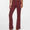 Vmsiga corduroybroek met hoge taille