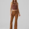 Vmsiga corduroybroek met hoge taille