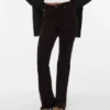 Vmsiga corduroybroek met hoge taille