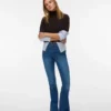 Vmsiga-Jeans met hoge taille en uitlopende pijpen