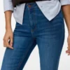 Vmsiga-Jeans met hoge taille en uitlopende pijpen