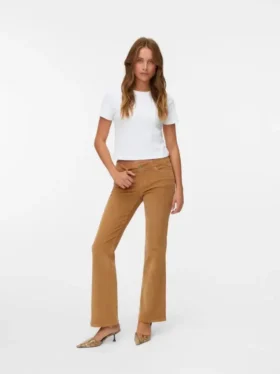 Vmsigi corduroybroek met lage taille