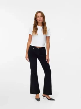 Vmsigi corduroybroek met lage taille