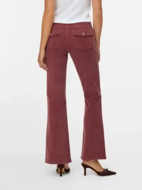 Vmsigi corduroybroek met lage taille