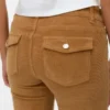 Vmsigi corduroybroek met lage taille
