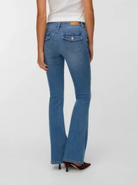 Vmsigi-Jeans met lage taille en uitlopende pasvorm