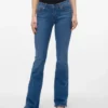 Vmsigi-Jeans met lage taille en uitlopende pijpen