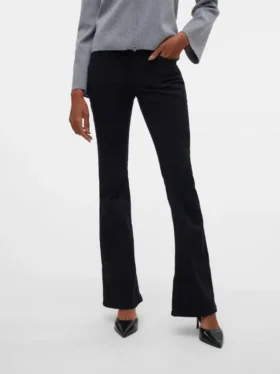 Vmsigi-Jeans met lage taille en uitlopende pijpen