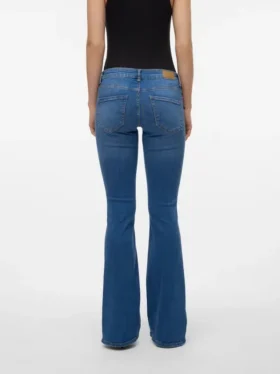 Vmsigi-Jeans met lage taille en uitlopende pijpen