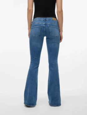 Vmsigi-Jeans met lage taille en uitlopende pijpen