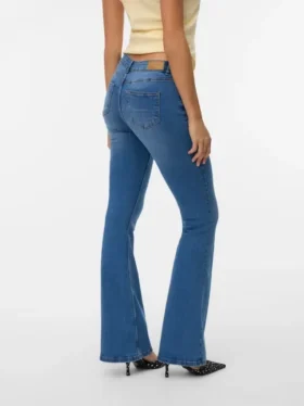 Vmsigi-Jeans met lage taille en uitlopende pijpen