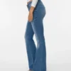 Vmsigi-Jeans met lage taille en uitlopende pijpen