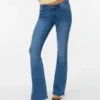 Vmsigi-Jeans met lage taille en uitlopende pijpen
