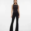Vmsigi-Jeans met lage taille en uitlopende pijpen