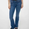 Vmsigi-Jeans met lage taille en uitlopende pijpen