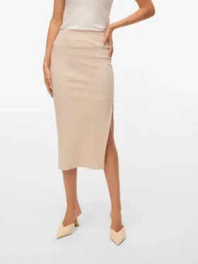 Vmsofia midi-rok met hoge taille