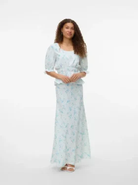 Vmsomya lange rok met hoge taille