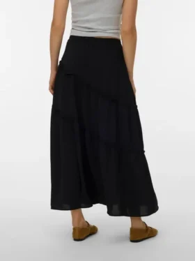 Vmstella lange rok met hoge taille