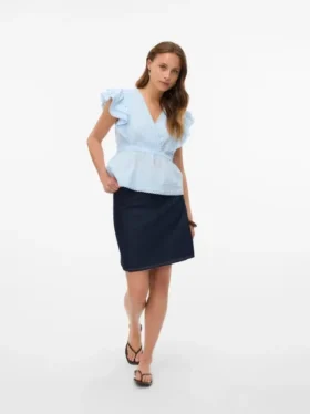 Vmsummer kort short rokje met hoge taille