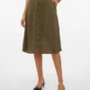 Vmsunny midi-rok met hoge taille