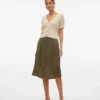 Vmsunny midi-rok met hoge taille