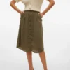 Vmsunny midi-rok met hoge taille