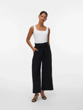 Vmsydney broek met hoge taille en enkellengte