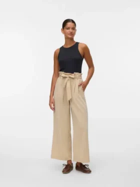 Vmsydney broek met hoge taille en enkellengte