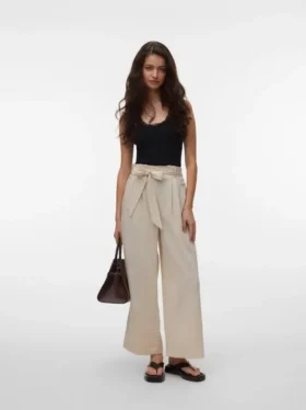 Vmsydney broek met hoge taille en enkellengte