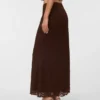 Vmtalula midi-rok met hoge taille