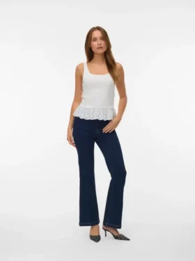 Vmtanna High Rise Flared Fit-Jeans