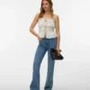 Vmtanna High Rise Flared Fit-Jeans