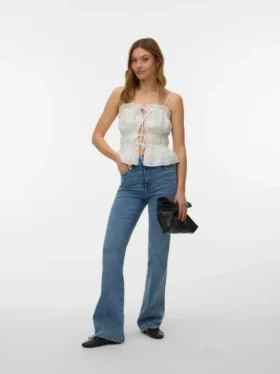 Vmtanna High Rise Flared Fit-Jeans