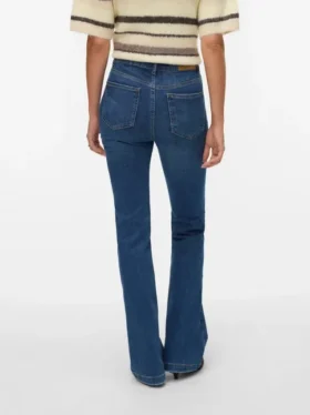 Vmtanna jeans met hoge taille en uitlopende pasvorm