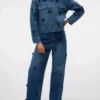 Vmtaylor jeans met middelhoge taille en baggy pasvorm