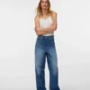 Vmtaylor jeans met middelhoge taille en wijde pijpen