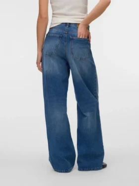Vmtaylor jeans met middelhoge taille en wijde pijpen