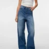 Vmtaylor jeans met middelhoge taille en wijde pijpen