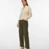 Vmtessa corduroy Jeans met hoge taille en wijde pasvorm