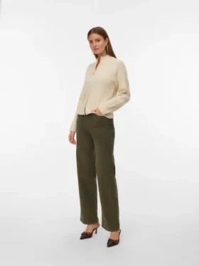 Vmtessa corduroy Jeans met hoge taille en wijde pasvorm