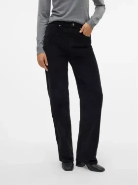 Vmtessa corduroy Jeans met hoge taille en wijde pasvorm