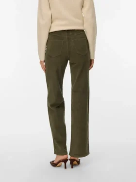 Vmtessa corduroy Jeans met hoge taille en wijde pasvorm
