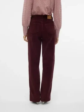 Vmtessa corduroy Jeans met hoge taille en wijde pasvorm