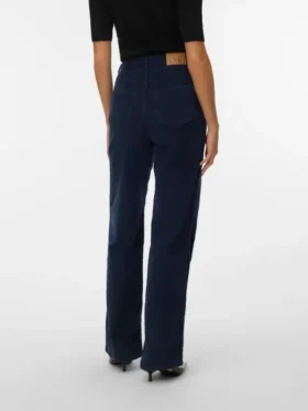 Vmtessa corduroy Jeans met hoge taille en wijde pasvorm