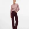 Vmtessa corduroy Jeans met hoge taille en wijde pasvorm