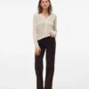 Vmtessa corduroy Jeans met hoge taille en wijde pasvorm
