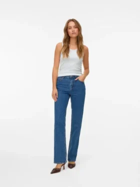 Vmtessa High Rise Straight Fit-Jeans