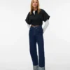 Vmtessa High Rise Wide Fit – Cropped Jeans