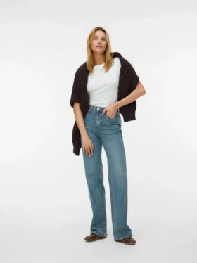 Vmtessa High Rise Wide Fit-Jeans