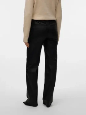 Vmtessa hooggetailleerde gecoate broek